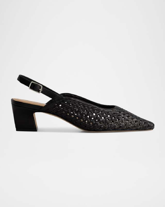 Athena Woven Slingback Pumps